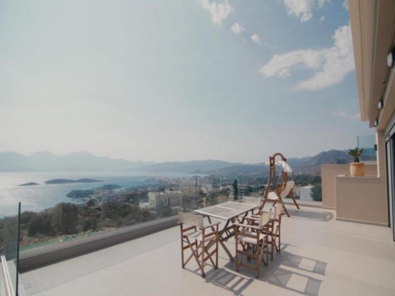 Katsikia MIT VIDEO! Kreta, Katsikia: Moderne Villa mit Gästeapartment, Pool und spektakulärem Meerblick zu verkaufen Haus kaufen